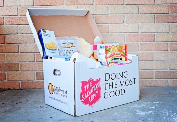 Midwest Food Bank in collaboration with Salvation Army are collecting food items for emergency relief boxes of food, enough shelf-stable food to feed a family of four for up to five days. You can make a monetary donation or drop off specific food/supply needs. For more information, go online to peachtree.midwestfoodbank.org. Photo/Midwest Food Bank.