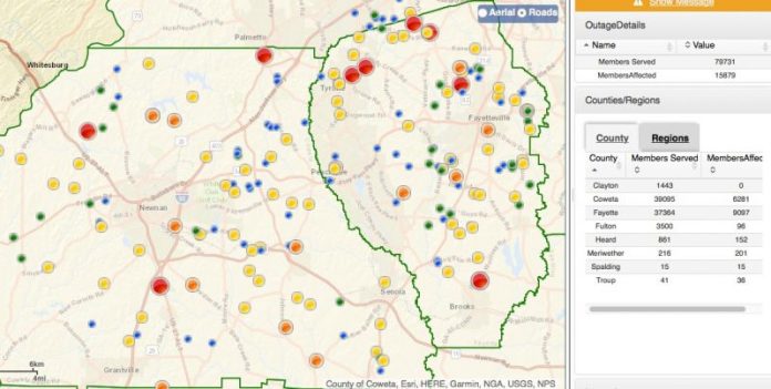 tri county emc gray ga outage map