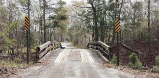 The old bridge on Coastline Road over the CSX tracks will be replaced by by the Ga. Department of Transportation. Photo/Fayette County.