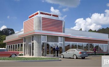 The new location for the Broadway Diner is set for Ga. Highway 54 in Fayetteville just west of Grady Avenue. The restaurant had been expected to open in early 2019. Graphic/Jefferson Browne Gresham Architects.