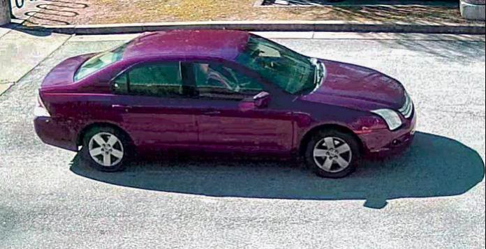 Fayetteville police said this vehicle (above) is of interest in a Jan. 31 incident at the Fayette County Library in Fayetteville. Photo/Fayetteville Police Department.