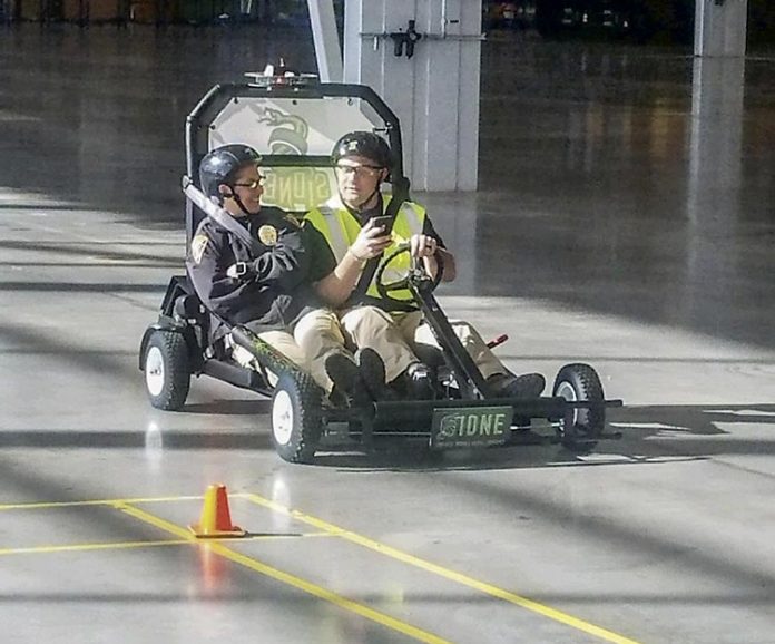 This new grant-funded go-cart will be used by the Peachtree City Police Department for a new motorized cart safety course. Photo/Peachtree City Police Department.