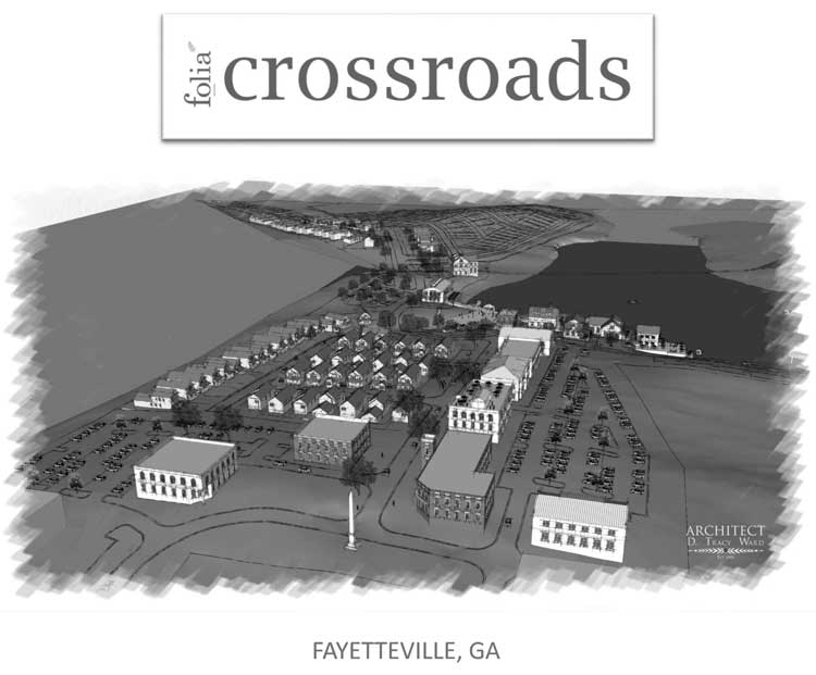 Architect’s drawing of proposed multi-use development. Graphic/City of Fayetteville.