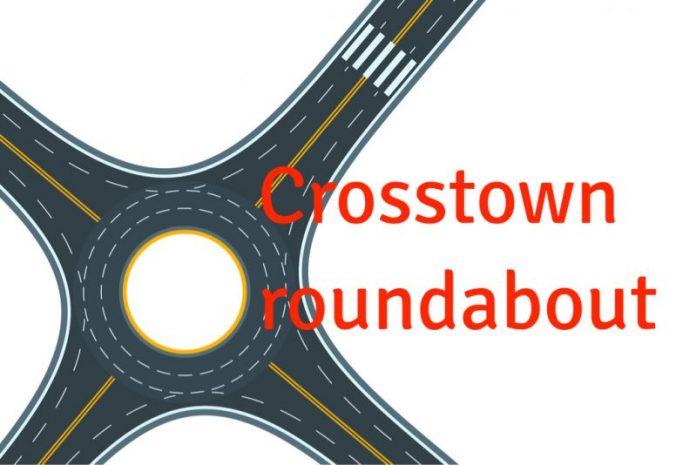 Stock illustration of a roundabout. Shutterstock.