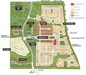 Map of proposed modification of the Everton subdivision in Wilksmoor Village. Townhomes are shown in brown. Graphic/Peachtree City.