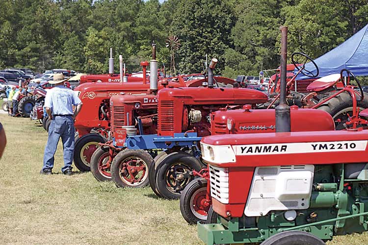 Some of these restored antique tractors are scheduled to be at Inman Farm Heritage Days this weekend. Photo/Submitted.