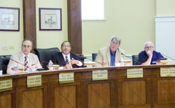 The Fayetteville City Council at an October meeting. Photo/Ben Nelms.