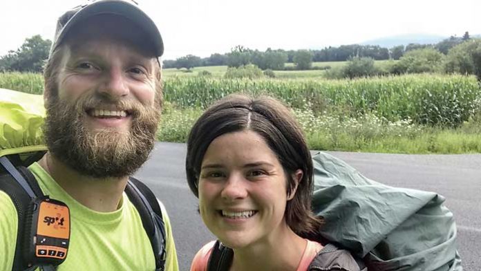 Maddie and Trey Cason saw a large section of the country and made plenty of new friends during their five-month hike along the Appalachian Trail. Photo/Trey Carson.