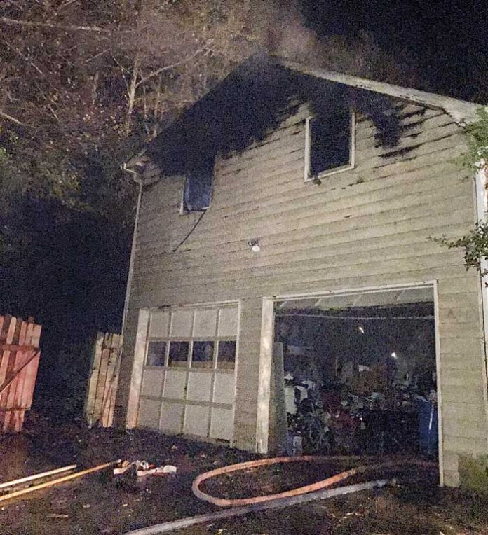 A Nov. 10 house fire in north Fayette County resulted in significant damage to the home, but no injuries. Photo/Fayette County Fire and Emergency Services.