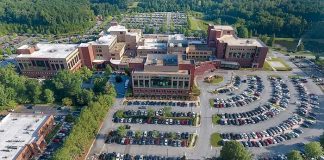 Aerial view of the current Piedmont Fayette Hospital in Fayetteville. Photo/Submitted.