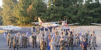 Members of the Civil Air Patrol Peachtree City-Falcon Field Composite Squadron. Photo/Submitted.