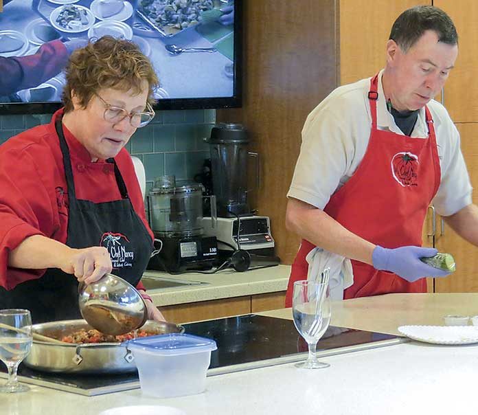 My Chef Nancy leads cooking demonstrations throughout the year at the Thomas F. Chapman Family Cancer Wellness Center at Piedmont Fayette. Photo/Submitted.