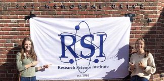 McIntosh High School students Caitlin vanZyl (left) and Jacqueline vanZyl were among 82 top achieving high school and international scholarships attending the 36th annual Research Science Institute this summer. Photo/Submitted.