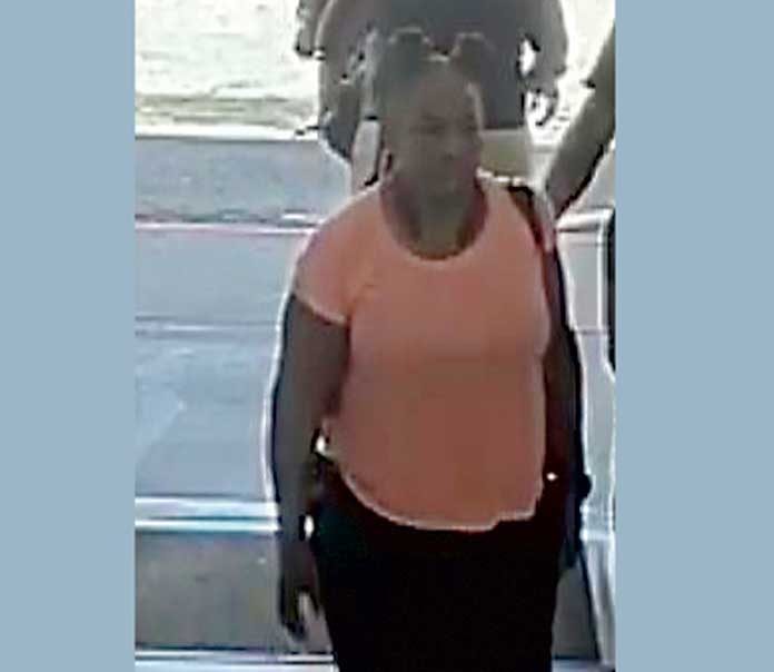 Fayetteville police would like help identifying this woman, who reportedly stole $3,000 in merchandise from the Hobby Lobby store at the Fayette Pavilion. Photo/Fayetteville Police Department.