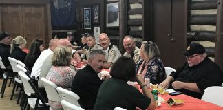 First responders were honored on Sept. 11 when Brightmoor Hospice treated them to lunch at the American Legion Post 105 Log Cabin in Fayetteville. Photo/Ben Nelms.