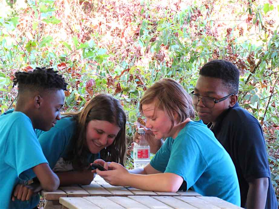 <b>Students of the upper school at ClearWater Academy in Tyrone, gather in friendship during an annual family barbecue event hosted by the school for students and their families. ClearWater Academy is a non-profit private school serving children with special needs. Photo/Submitted.</b>