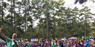 More than 800 residents from Peachtree City and surrounding areas joined the Alzheimer's Association Walk to End Alzheimer's in the fight to end Alzheimer's disease Saturday, October 6, at Fredrick Brown, Jr. Amphitheater in Peachtree City.