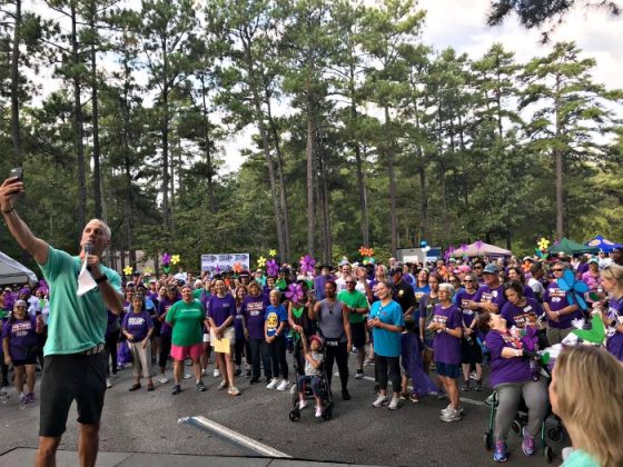 More than 800 residents from Peachtree City and surrounding areas joined the Alzheimer's Association Walk to End Alzheimer's in the fight to end Alzheimer's disease Saturday, October 6, at Fredrick Brown, Jr. Amphitheater in Peachtree City.