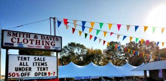 Smith and Davis' semi-annual tent sale has been an iconic event in Fayette County for more than 20 years.