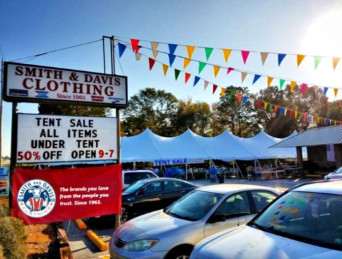 Smith and Davis' semi-annual tent sale has been an iconic event in Fayette County for more than 20 years.