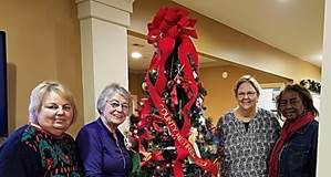 Pictured are (L-R, standing) Carol Lunsford, Nancy Wortmann, Karen Bullock, Adrine Green; (seated) Doe Evans and Terry Wilson. Photo/Carol Lunsford.