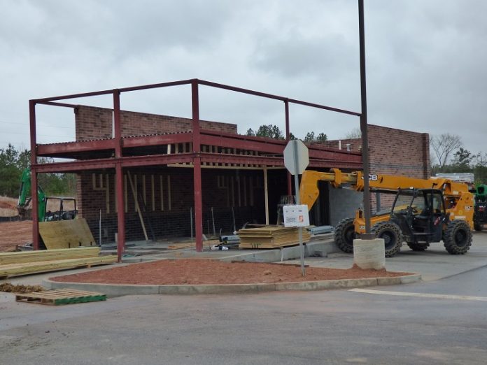 Construction of the Waffle House on Ga. Highway 74 South in Peachtree City is underway. Photo/Ben Nelms.