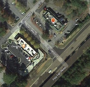 <b>A Google-map view of Dan Lakly Drive.</b>