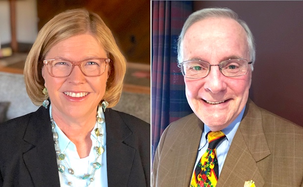 Republican School Board candidates (L) Martha Blanchard and Randy Hough. Photos/Submitted.
