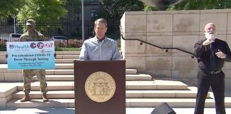 Gov. Brian Kemp announces Phase 1 steps to reopen state businesses.