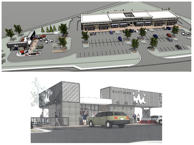 Renderings show proposed Shoppes at New Hope.