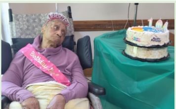 Fannie Dix’s 104th birthday celebration at Southland Health & Rehabilitation. Photo/Submitted.