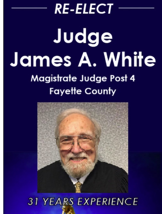 James A White (incumbent) Fayette Magistrate Judge Post 4