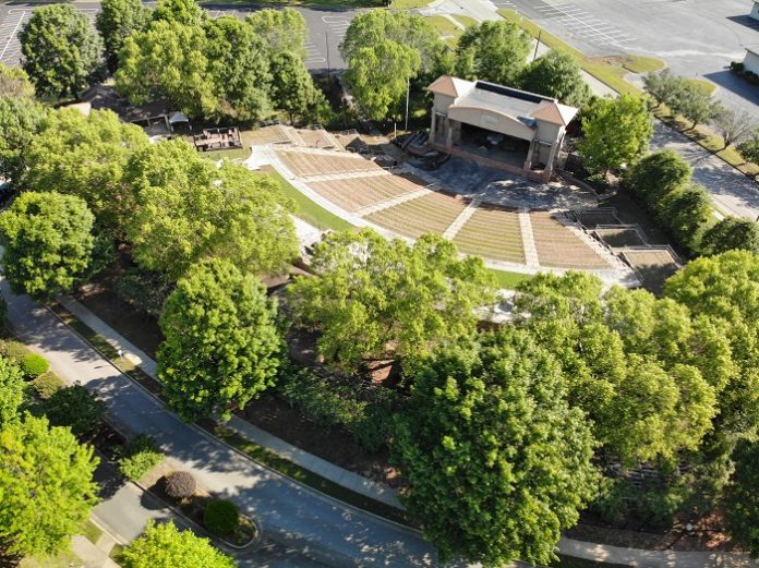Upgrades to the Brightmoor-Southern Ground Amphitheater in Fayetteville will come in two phases in time for the 2021 concert series. Photo. City of Fayetteville. 