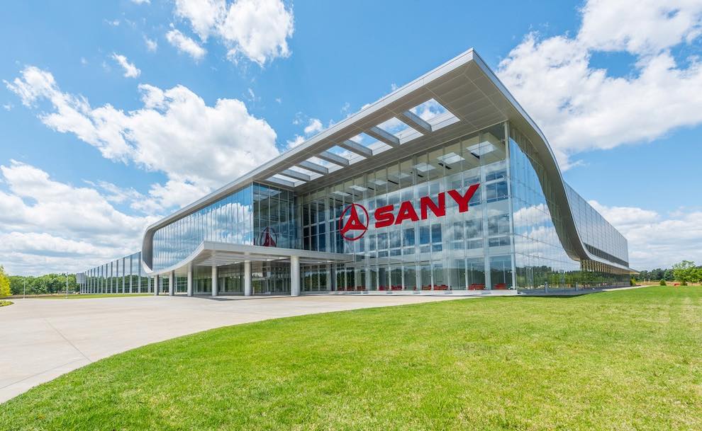 <b>SANY headquarters and manufacturing facility in Peachtree City.</b>