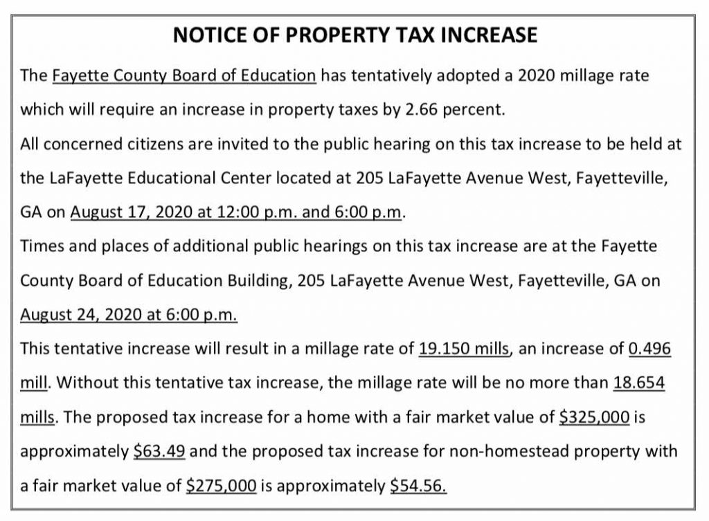 Fayette Board Of Education Announces Proposed Property Tax Increase fayette-board-of-education-announces-proposed-property-tax-increase