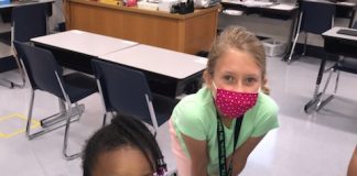 Students at Peeples Elementary School team up to use their creative problem-solving skills. Photo/Fayette County Scholastic's System.
