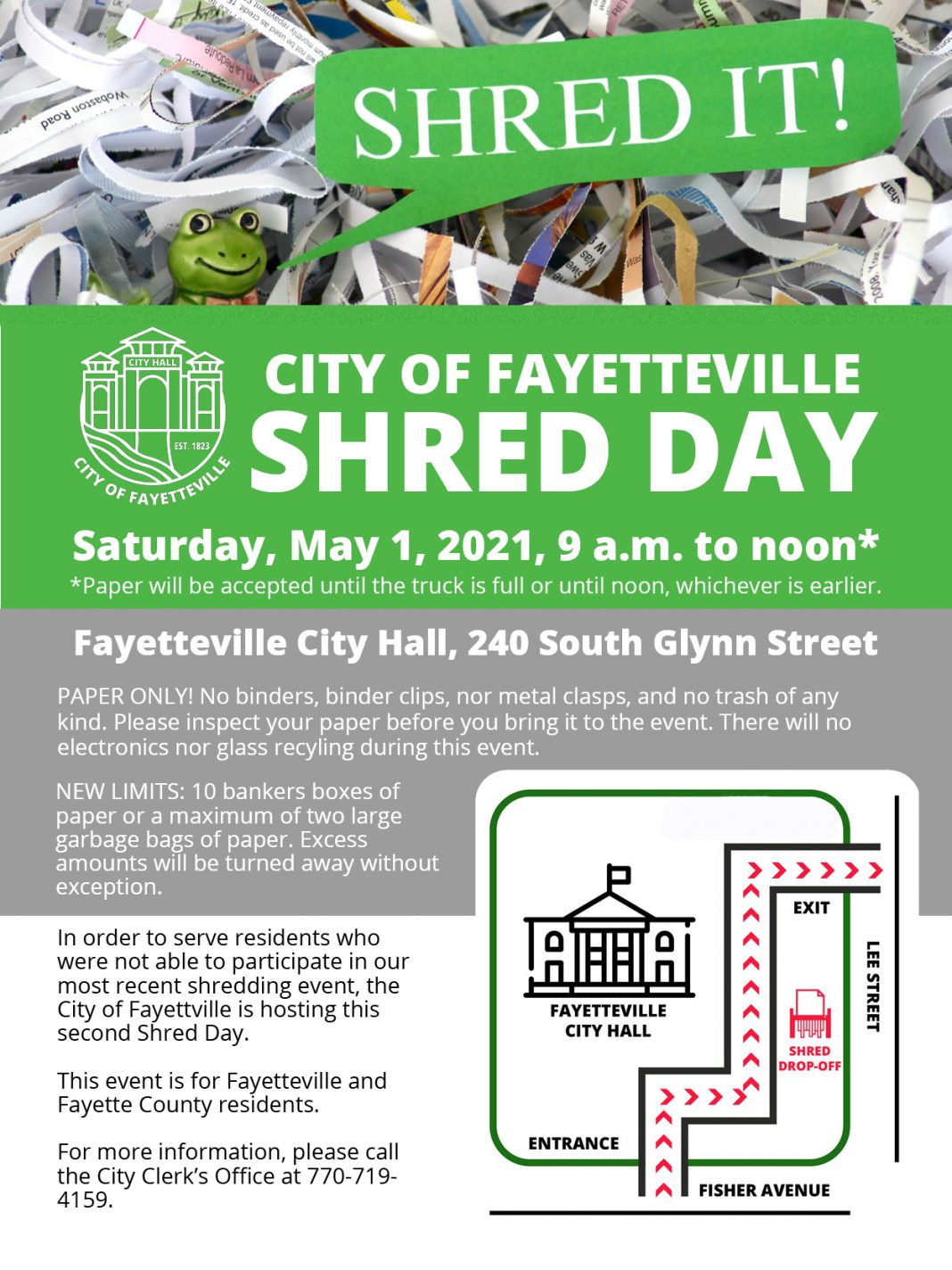 Fayetteville plans to host another papershredding event The Citizen