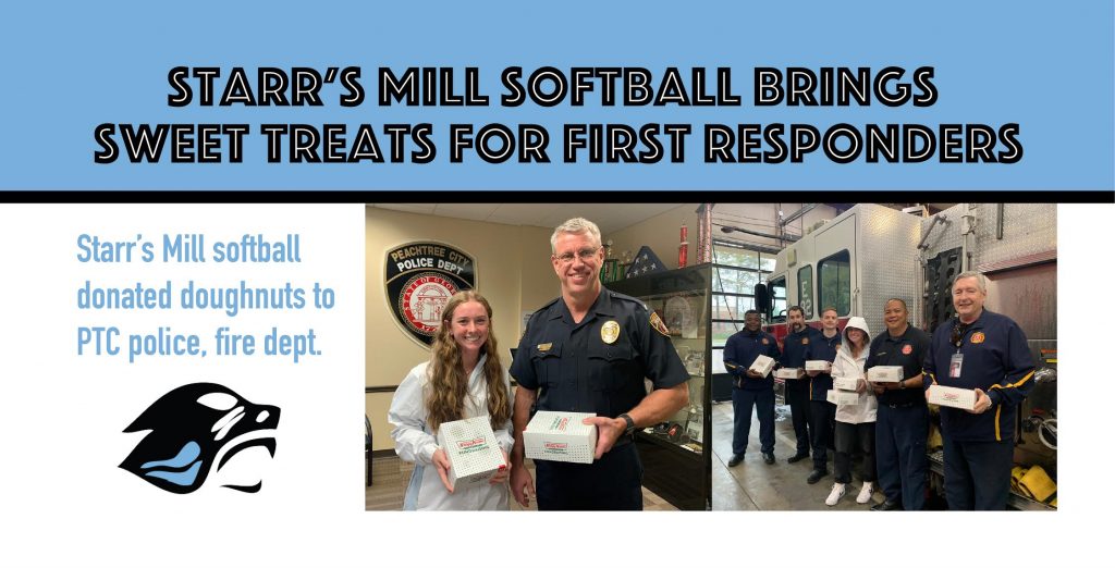 Starr's Mill softball brings sweet treats for first responders - Vimarsana News