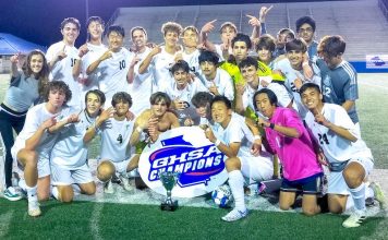The McIntosh boys beat Johnson High for their 8th state soccer championship and 20th overall for the school. The 20 titles is the most of any public school in Georgia history. Photo/Chris Dunn/Fayette School System.
