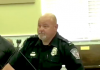Fayetteville Police Chief Scott Gray addresses City Council.