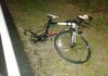 Police photo of Snyder's bicycle following the collision.