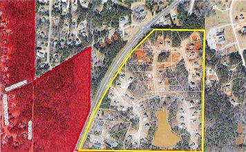 75 acre Peachtree City annexation map, Graphic/City of Peachtree City.