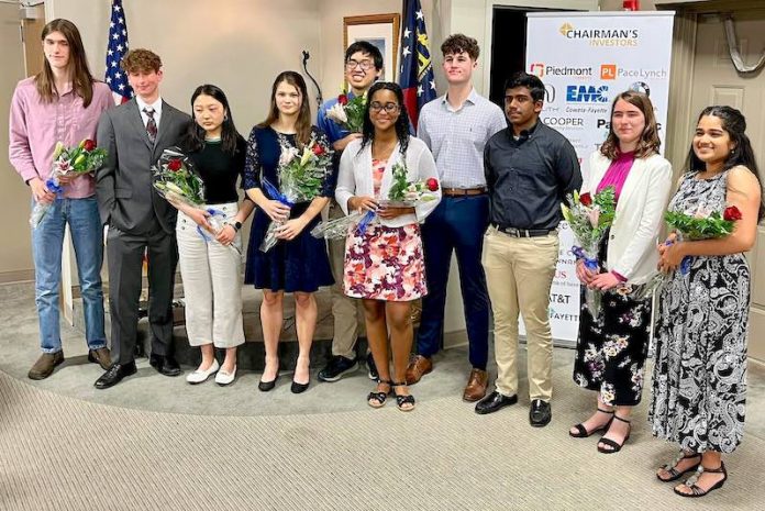 Local STAR Students and Teachers were honored at a ceremony hosted by the Fayette County Kiwanis Club. Starr’s Mill’s William Van Huffel and Whitewater’s West Clayton were both selected as STAR Student for Fayette County. Photo/Fayette County School System.