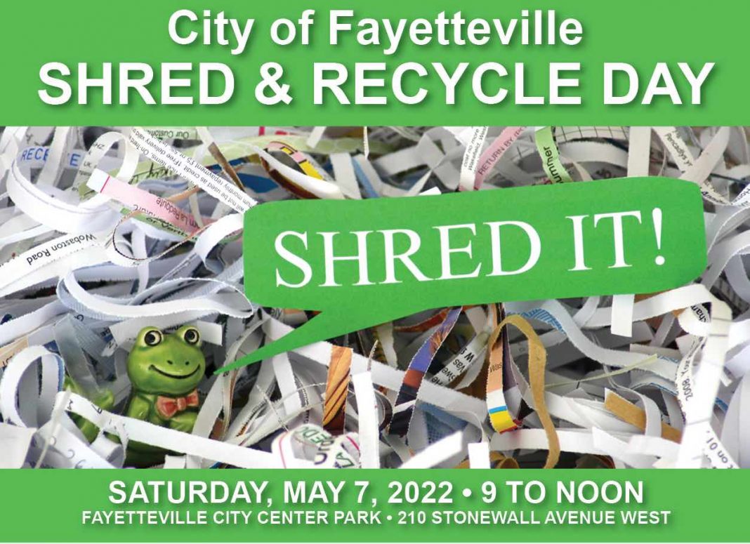Shred & Recycle Day returns May 7 to Fayetteville The Citizen