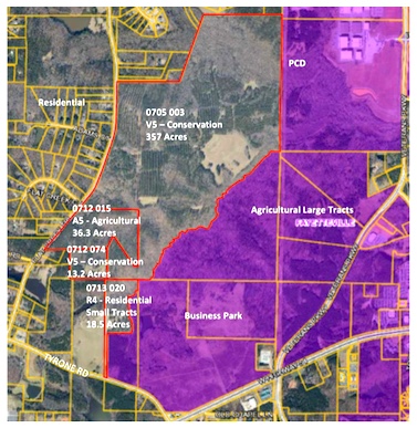 Map of area to be annexed into Fayetteville. Graphic/City of Fayetteville.
