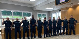 Fayette county firefighter cadet class 46 is sworn-in on 4/13/2022. Photo/Bonnie Kay Douglas