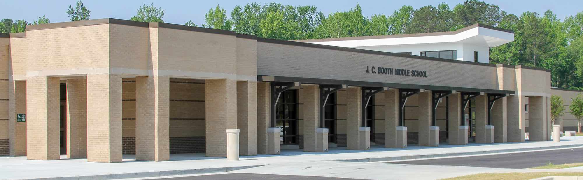 New J.C. Booth Middle School in eastern Peachtree City. Photo/Fayette County School System.