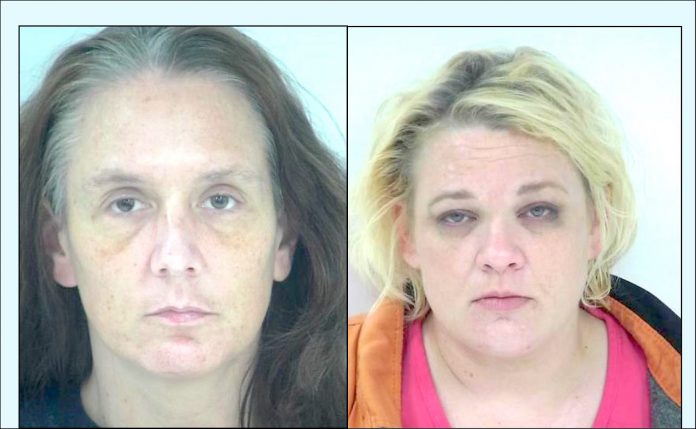 (L) Brenda Dickens. (R) Laura Duke. Photos/Fayette County Jail.