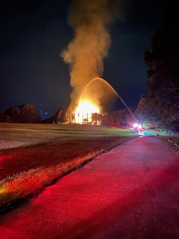 A June 30 house fire on Longview Road in north Fayette County was one of two residential fires occurring just a few hours apart. Photo/ Fayette County Fire and Emergency Services.