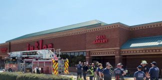 Fayetteville Fire Department at Ingles bakery fire. Photo/Fayetteville FD.